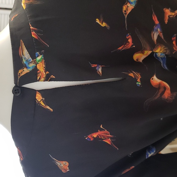 La Fee Maraboutee Bird print dress France ,Made in Italy Sz.EU 38/US 6 - Picture 10 of 11